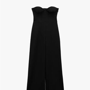 Zara Black Strapless Jumpsuit